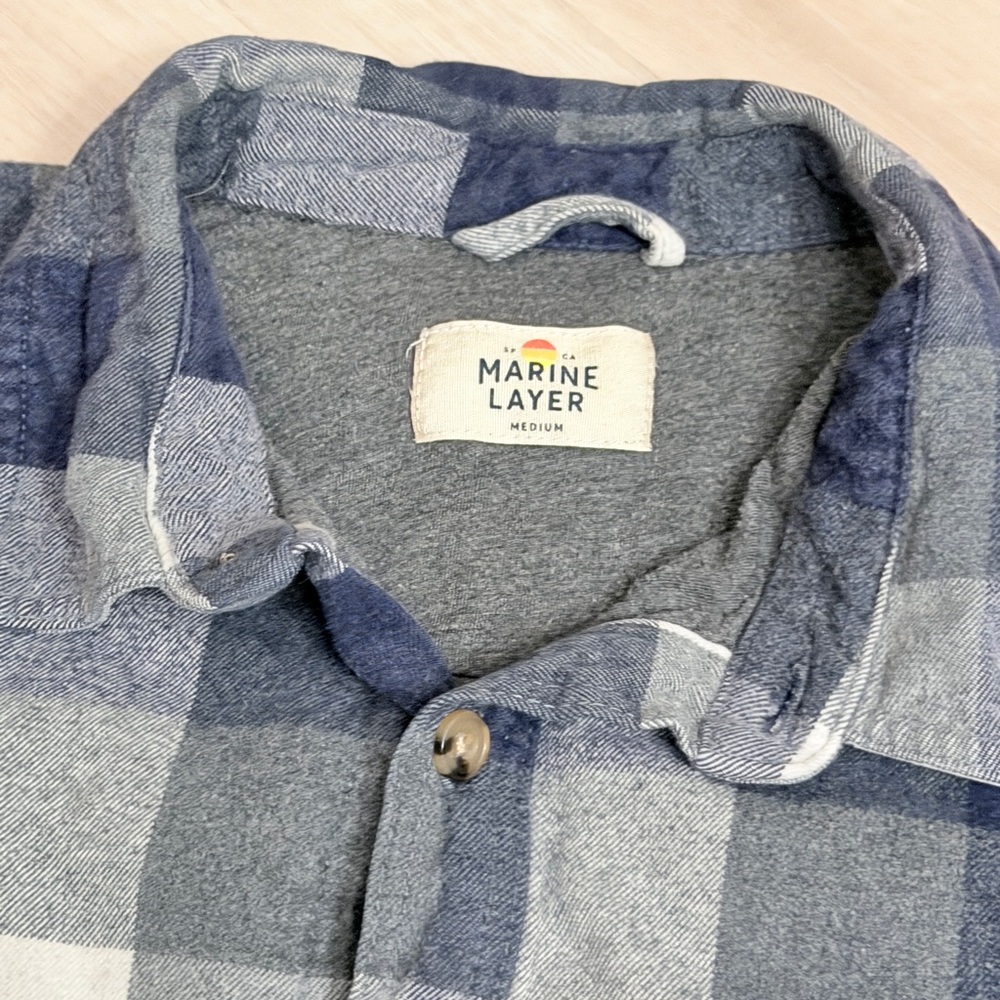 Marine Layer Lined flannel Plaid Jacket Size: Medium - Picture 2 of 6